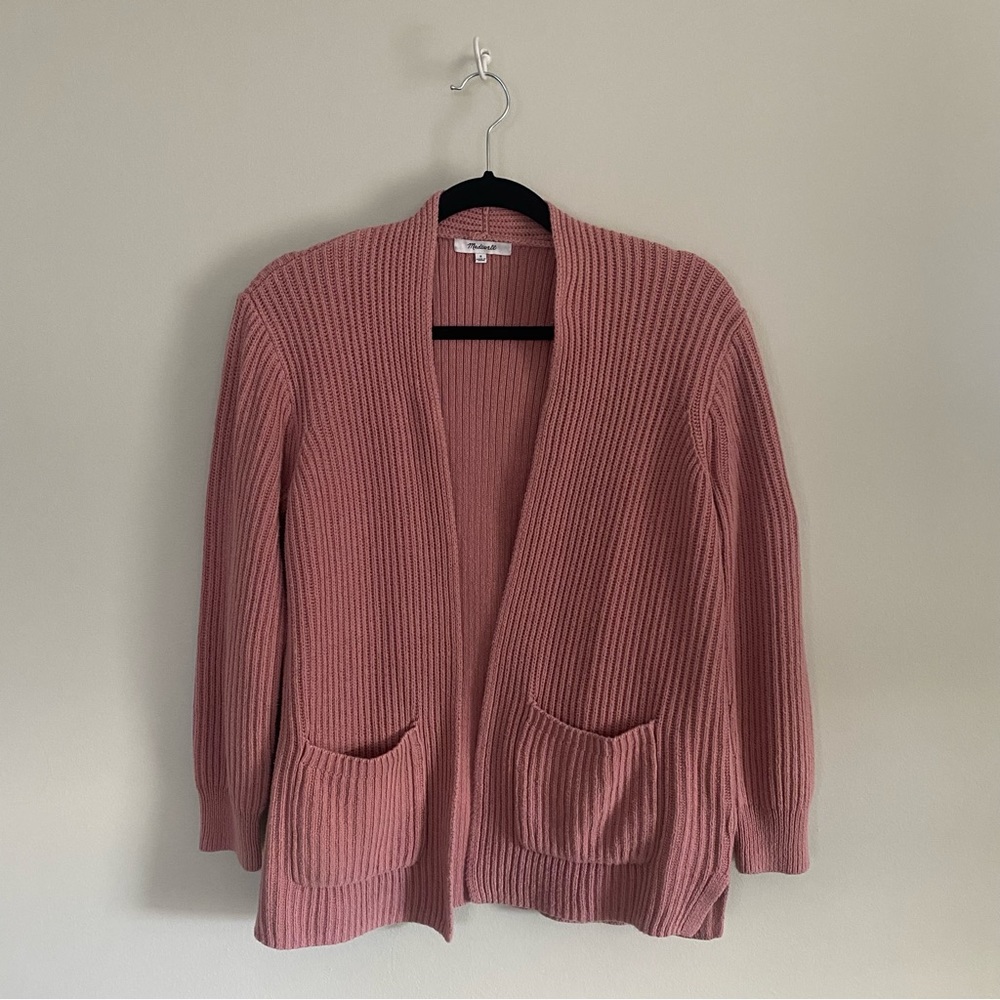 Madewell Ribbed Knit Pocket Cardigan